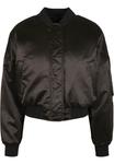 Куртка-бомбер Urban Classics LADIES SHORT OVERSIZED SATIN BOMBER JACKET, цвет Black - фото 6