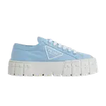 Кроссовки Prada Wmns Gabardine Wheel Platform Light Blue, синий - фото