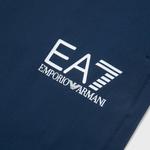 Футболка с принтом логотипа EMPORIO ARMANI, синяя - фото 6