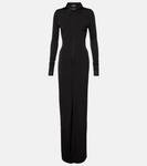 Макси-платье джерси Balenciaga, черный - фото