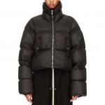 Пуховик женский черный Rick Owens - фото