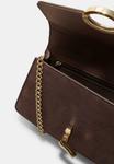 Сумка кросс-боди Stradivarius WITH A ROUND CLASP, Dark Brown - фото 4