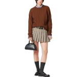 Свитер женский коричневый Miu Miu - фото 2