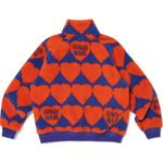 Куртка Heart pattern Fleece Jacket HUMAN MADE, синий - фото 7