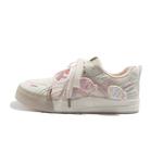 Coverage Breathable Low Top Skateboard Shoes Women's MEAKKEA, бежевый - фото