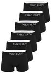 Боксеры 6ER PACK RETROSHORTS STRETCH ATMUNGSAKTIV Fabio Farini, черный деним - фото