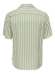 Рубашка Only & Sons в полоску с коротким рукавом, зеленый - фото 2