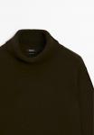 Джемпер Massimo Dutti SHORT KNIT SWEATER, Dark Brown - фото 6
