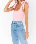 Боди Gidget розовое эластичное Show Me Your Mumu - фото 3