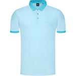 HUGO BOSS Мужская синяя поло - фото