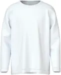 Футболка Name It "NKMVOBBO LS NREG TOP NOOS", белый - фото