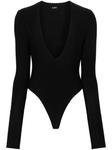 ETERNE боди с глубоким V-образным вырезом, черный - фото