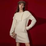 Платье с длинным рукавом весеннее Women's ELLE, red - фото 6