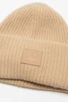 Шапочка с большим логотипом Acne Studios, Biscuit beige - фото 2