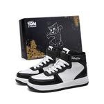 Высокие кроссовки для скейтбординга унисекс TALKING TOM, Black White - фото