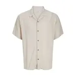 Рубашка с коротким рукавом Jack & Jones Jeff Solid Resort, бежевый - фото