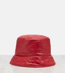 Стеганая панама с логотипом Moncler, красный - фото 3