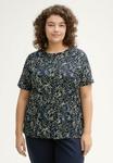 Футболка TOM TAILOR PLUS SIZE, Multicolor Navy Dot Structure/Dark Blue - фото