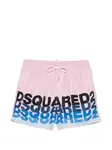 Плавки-шорты с логотипом Dsquared2, розовый - фото