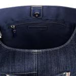 True Religion Джинсовая сумка-хобо с ретро-логотипом, черный - фото 6