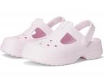 Сабо Crocs Kids Classic Mary Jane Clogs, цвет Pink Milk - фото