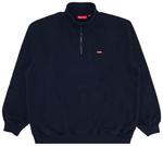 Пуловер Supreme Small Box Half Zip, синий - фото