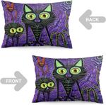 MaSiledy Чехол для подушки Halloween Spider Cat в стиле Хэллоуина Pattern-5 - фото 4