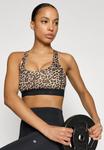 Бюстгальтер Even&Odd active MEDIUM SUPPORT LEOPARD PRINT BRA WITH RACERBACK, Dark Brown/Black/Beige/Dark Brown - фото 4