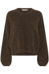 Джемпер Gestuz ALPHA SLIT PULLOVER, Buff Mélange/Brown - фото 4
