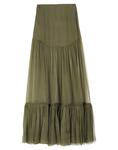 Юбка макси Saint Laurent, зеленый - фото 2