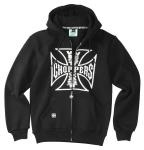 Худи на молнии с логотипом OG WCC, черный - фото