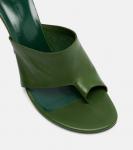 Кожаные сандалии-танкетки Magda Butrym, Green - фото 5