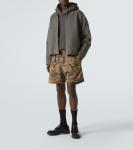 Камуфляжные шорты из хлопкового флиса Acne Studios, Mud Brown Camo - фото 2