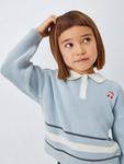 Детская поло с рубчиком в цвете cherry John Lewis, Multi - фото 4