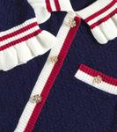 Платье-ажур с оборками Self-Portrait Kids, синий - фото 3