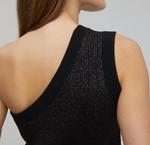 Трикотажный топ на одно плечо черного цвета CLOSED - фото 3