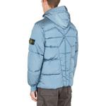 Куртка hooded down jacket 'mid blue' Stone Island, синий - фото 4
