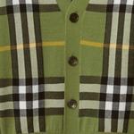 Свитер детский Burberry в полоску, зеленый - фото 5