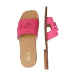 Кожаные тапочки Liu Jo, розовый - фото 3