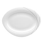 Тарелка Trio Highline овальная 35 х 27 см Seltmann Weiden, белый черный - фото