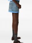 Miu Miu джинсовая юбка мини, синий - фото 4