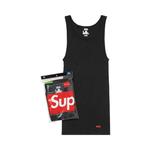 Топ Supreme x Hanes Tagless Tank Tops (3 Pack), черный - фото