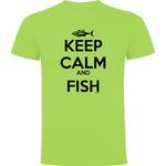 Футболка Kruskis Keep Calm And Fish, зеленый - фото