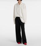 Круглые кожаные балетки The Row, Laquer Red - фото 3