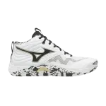 Кроссовки Mizuno Wave Momentum Elite Mid 'White Black', белый - фото