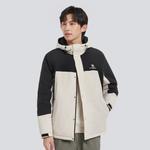 Куртка пуховая мужская CAMEL, Овсяно-серый/Фантомно-черный - фото 10