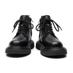 Черные мужские ботинки GZZ, черные однослойные туфли - фото 5