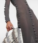 Трикотажное платье миди Acne Studios, Charcoal Grey - фото 5