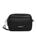 Сумка через плечо с двойной молнией Lancaster, черный - фото