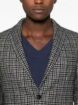 Клетчатый пиджак с карманами Zegna, черный - фото 5